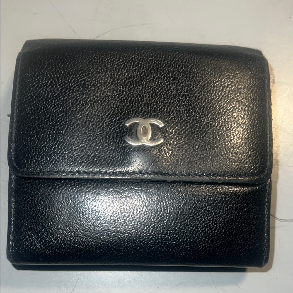 Chanel Black Leather Wallet